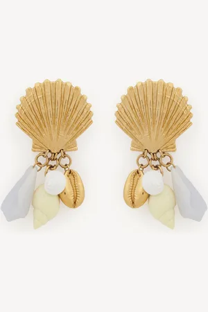 Chloé The Chloé Shells earrings Size OneSize 100% Brass, Acrylic Resin