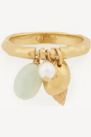 Chloé The Chloé Shells ring Size L-½ 100% Brass