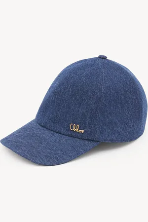 Chloé The Chloé Iconic cap in denim Size S 100% Cotton