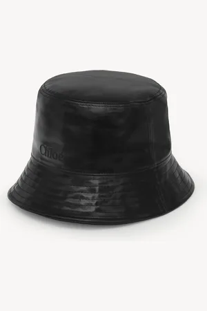 Chloé Chloé bucket hat in shiny leather Size M 100% Calf-skin leather