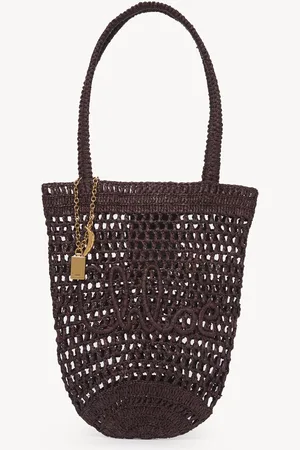 Chloé Small Summer Banana tote bag in raffia Size OneSize 100% Raffia