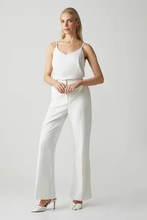 Megan Button Wide Leg Pant