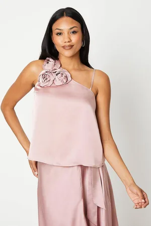 Coast Drape Satin Wrap Skirt - Mink