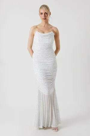 Coast Rhinestone Jersey Corset Wedding Dress