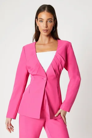 Coast Pleated Bodice Tailored Blazer