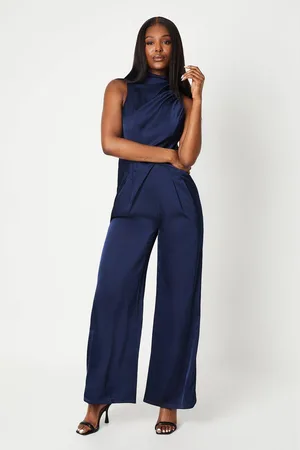 Coast Drape Neck Satin Jumpsuit
