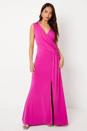 Coast Petite Jersey Wrap Midi Dress