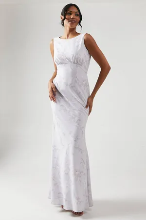 Coast Printed Cowl Back Bridesmaid Dress