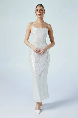Coast Sequin Cowl Neck Column Hen Party Dress