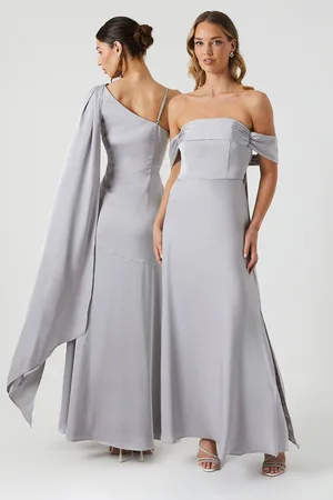Coast Bandeau Cold Shoudler Satin Bridesmaid Dress