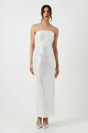 Coast Sequin Bandeau Column Wedding Dress