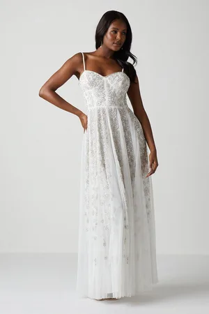 Coast Premium Floral Corset Detail Wedding Dress
