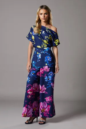 Coast Petite Pleat Off The Shoulder Jumpsuit