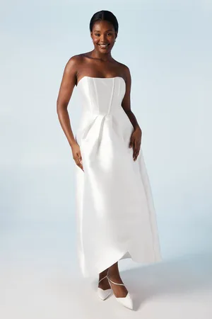 Coast Corset Detail Twill Wedding Dress