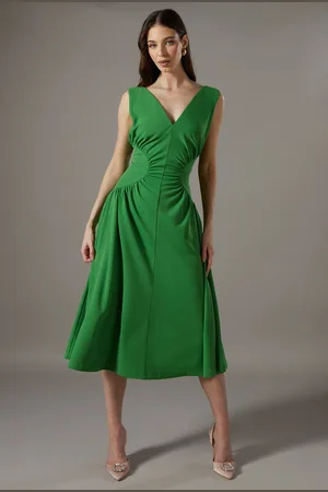 Coast Contrast Waist Midi Dress