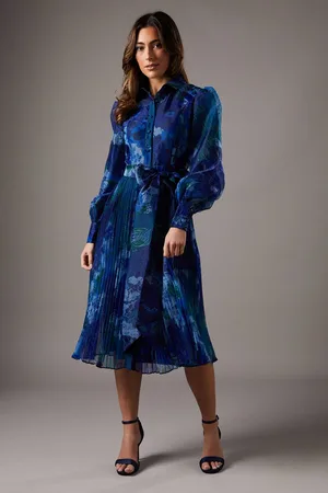 Coast Organza Printed Shirt Dress