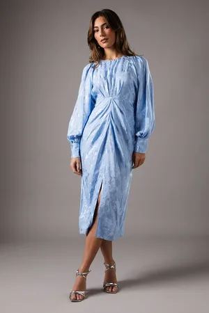 Coast Jacquard Ruched Dress