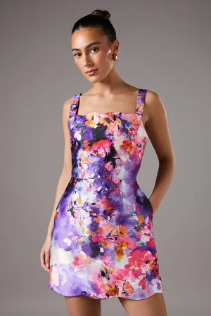 Coast Printed Twill Mini Dress