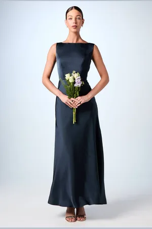 Coast Sleeveless Satin Bridesmaid Dress