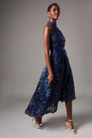 Coast Halterneck Lace Midi Dress