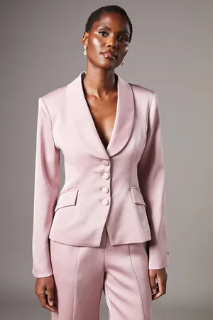 Coast Waisted Jacket With Satin Lapel