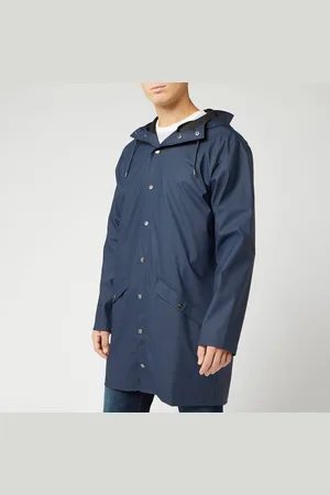 Rains Matte-Shell Long Jacket - XS