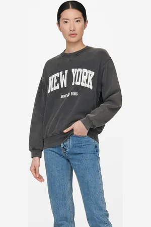 ANINE BING Ramona Organic Cotton-Jersey Sweatshirt - XS