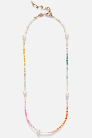 Anni Lu Rainbow Nomad Pearl and Bead Necklace