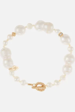 Anni Lu Gold-Tone and Glass Pearl Bracelet