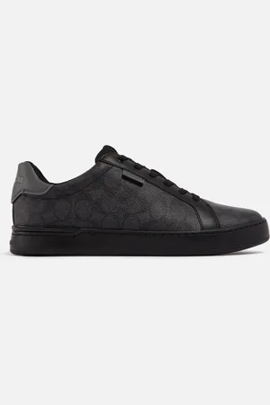 Coach Lowline Signature Printed Coated-Canvas Trainers - UK 10