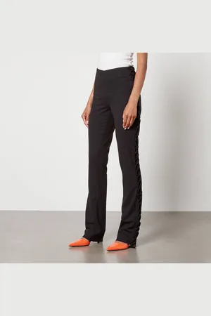 De La Vali Elena Crepe Flared Trousers - UK 6