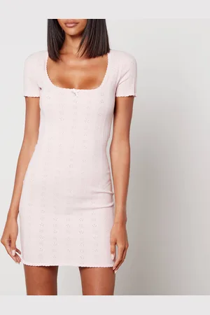 Alexander Wang Pointelle-Knit Mini Dress - S