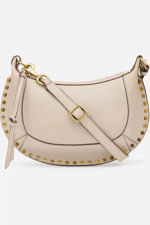 Isabel Marant Oskan Moon Leather Shoulder Bag