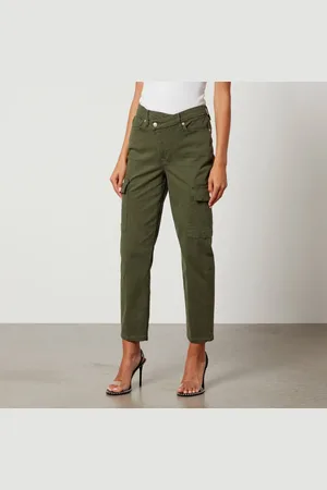 GOOD AMERICAN Good Army Cuffed Denim Jeans - US 12/UK 16