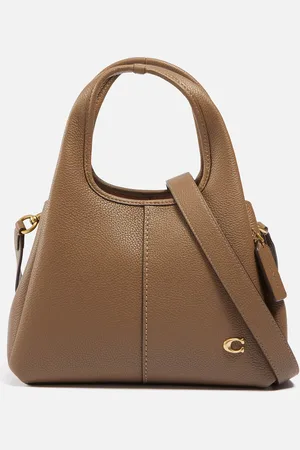 Coach Lana 23 Polished Pebble-Grain Leather Shoulder Bag