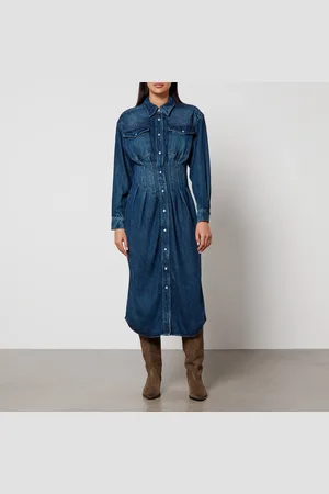 Marant Etoile Tomia Denim Midi Dress - FR 34/UK 6