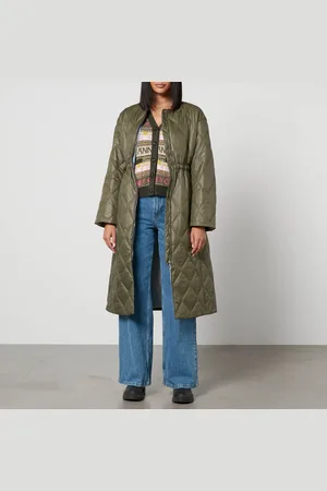 Ganni Quilted Nylon Coat - S/M