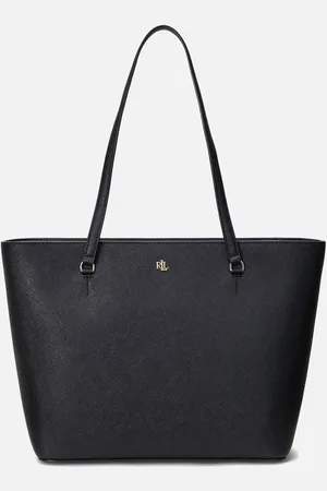 Ralph Lauren Karly Medium Leather Shopper Tote Bag