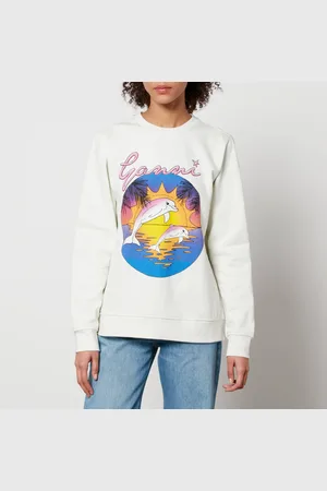Ganni X Coggles Isoli Dolphin Organic Cotton Sweatshirt - XXS