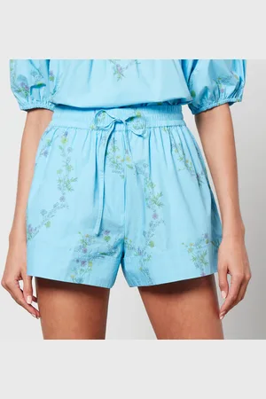 Ganni X Coggles Floral-Print Organic Cotton Shorts - EU 34/UK 6