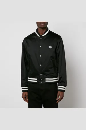 Maison Kitsuné Grey Fox Head Cotton-Blend Jacket - S