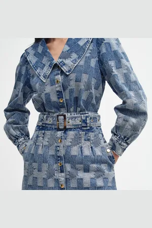 Barbour The Edit Bowhill Denim Mini Skirt - UK 10