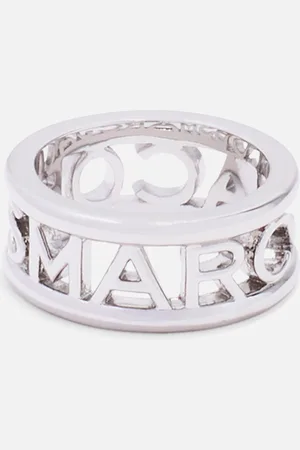 Marc Jacobs Logo Silver-Tone Ring - 6