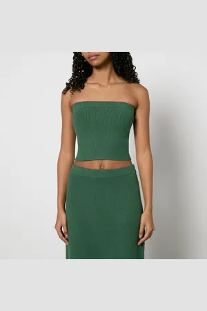 By Malene Birger Giovania Ribbed-Knit Bandeau - L