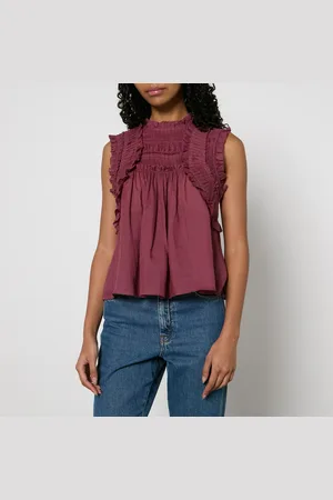 Sea New York Cole Ruffled Ramie Blouse - L