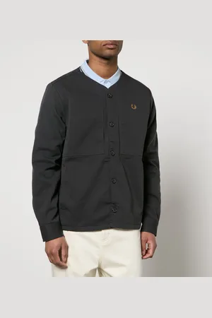Fred Perry Collarless Cotton-Twill Overshirt - S