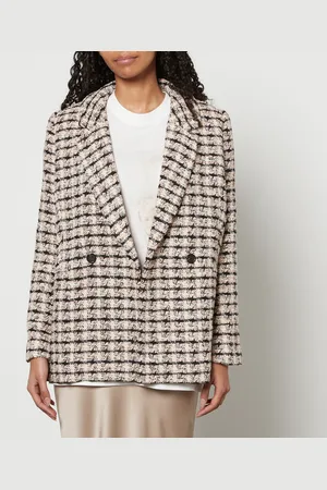 ANINE BING Diana Tweed Double-Breasted Blazer - XL