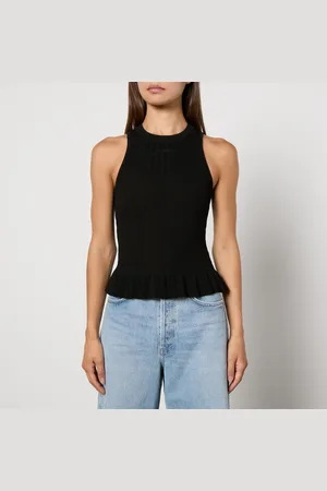 Ganni Ribbed Knit Tank Top - XS