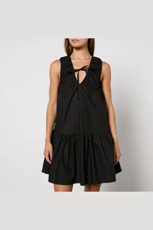 Ganni Cotton-Poplin Mini Dress - EU 34/UK 6