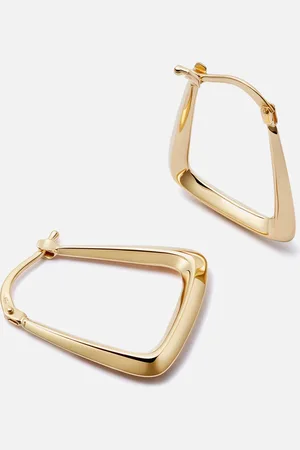 Daisy London X Polly Sayer Creole -Plated Earrings